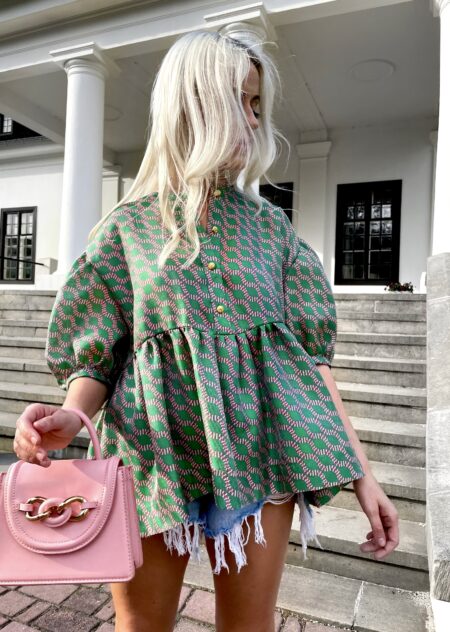 Bluzka Baby Doll- Zieleń